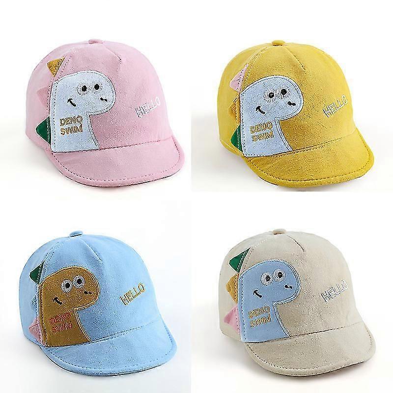 Karikatür Dinozor Bebek Şapka Yumuşak Pamuk Erkek Kız Beyzbol Şapkası Yaz Açık Bebek Kız Güneş Şapkaları
