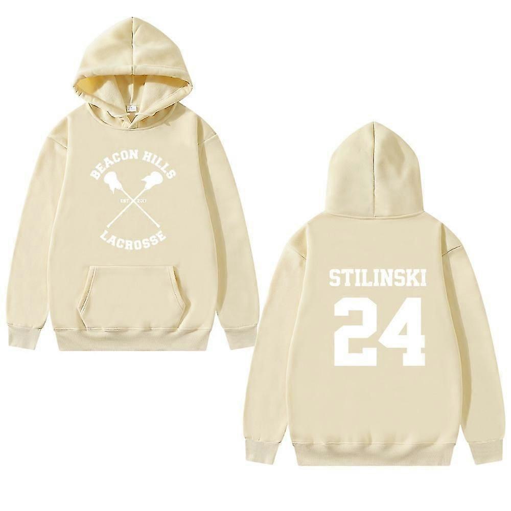 Snniv Hommes Sweats à capuche Ados Wolf Hoodie Hommes Stilinski 24 Lahey Mccall Pullover Sweat-shirt