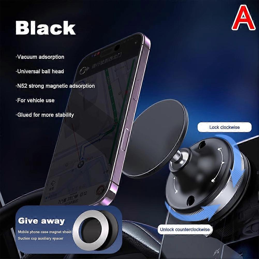 Vacuum Magnetic Suction Cup Car Phone Holder Stand 360 Rotation Lazy Holders