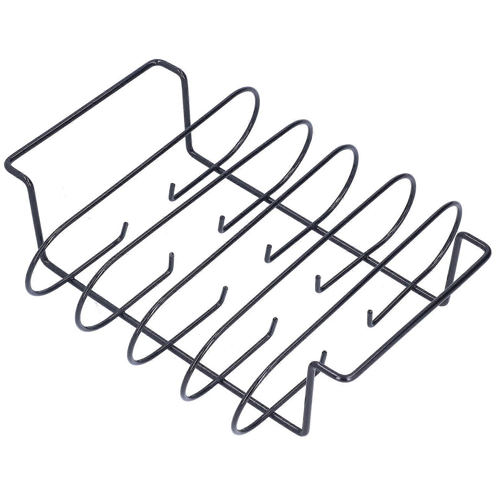 Rib Racks Non Stick Standing Rib Roasting Rack for Courtyard Outdoor Grilling