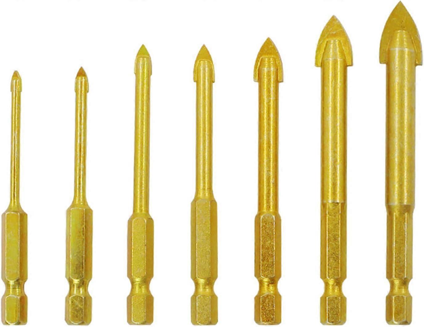 Multi-functional Drill Bits, Precision Tools for Concrete, Plastic, Ceramics, Glass, Tiles, Brick Walls, Carbide Tungsten Alloy, Efficient Universal