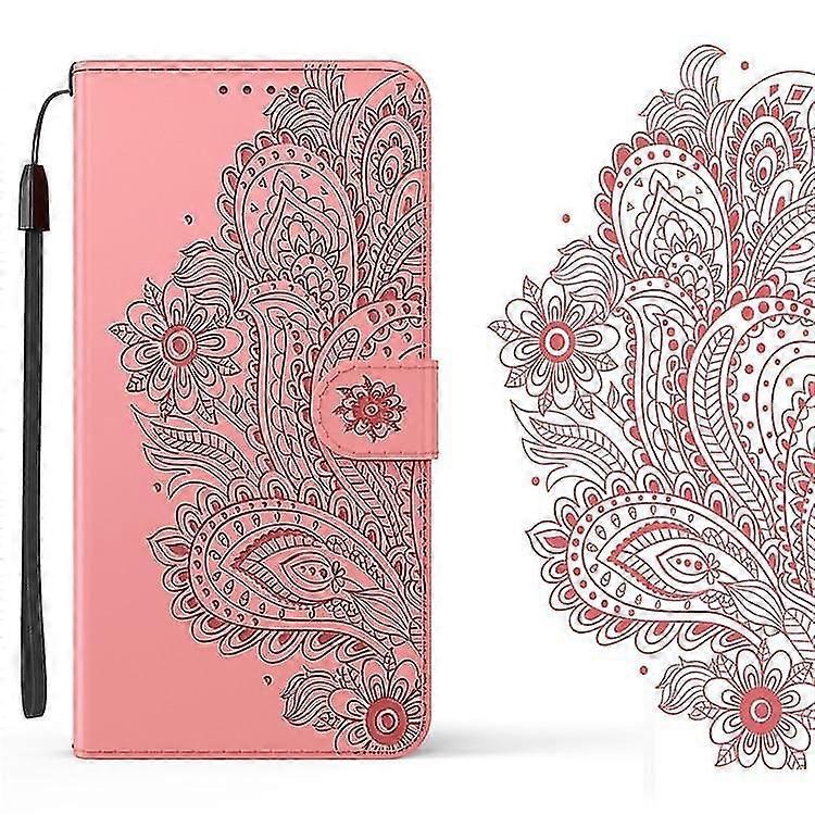 Luxury Flower- Emboss Leather Flip Stand, Wallet Case Cover ( Set 2)