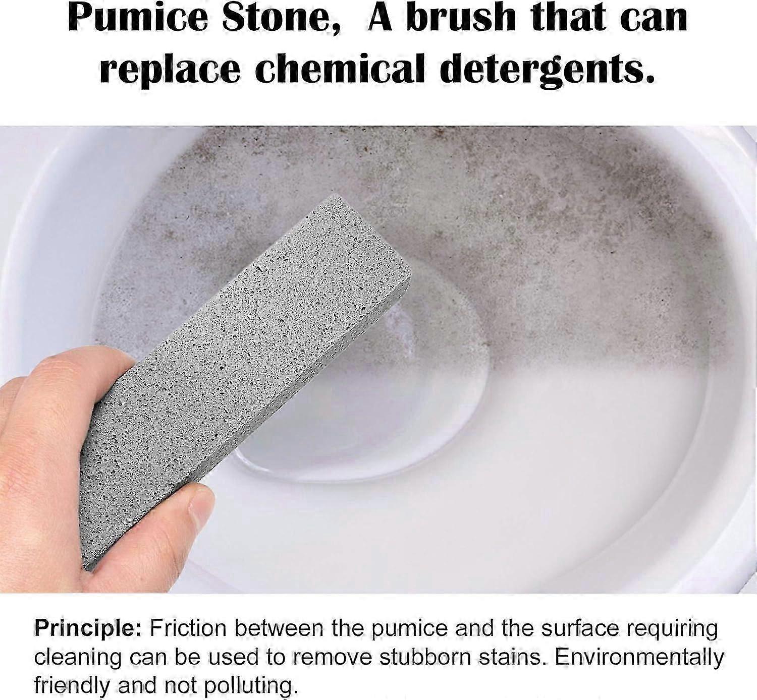 6 Pack Pumice Stone for Toilet Bowl Cleaning, Scouring Stick Remove Toilet Bowl