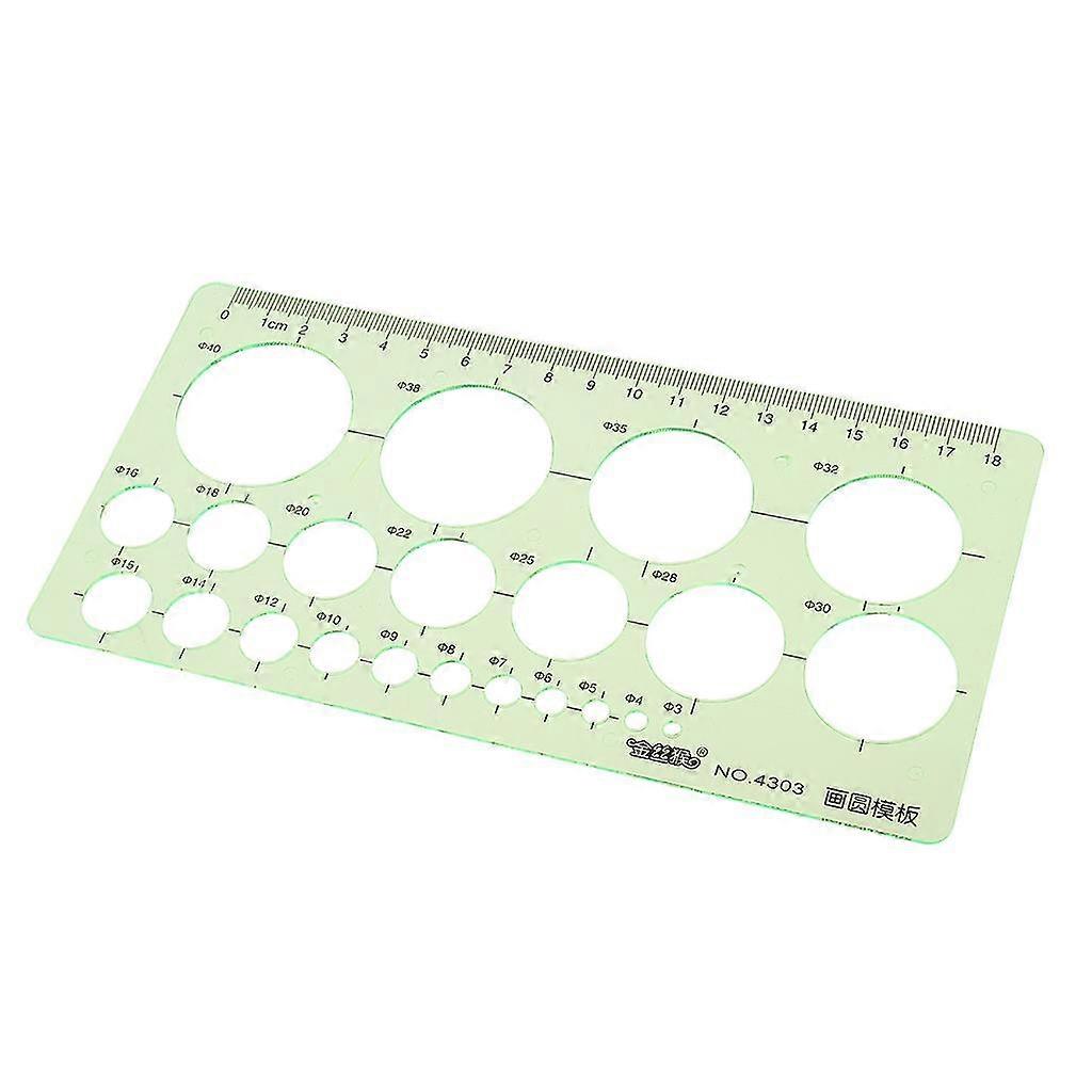 サークルテンプレート描画ステンシル22円2mmから40mm数学メトリック定規