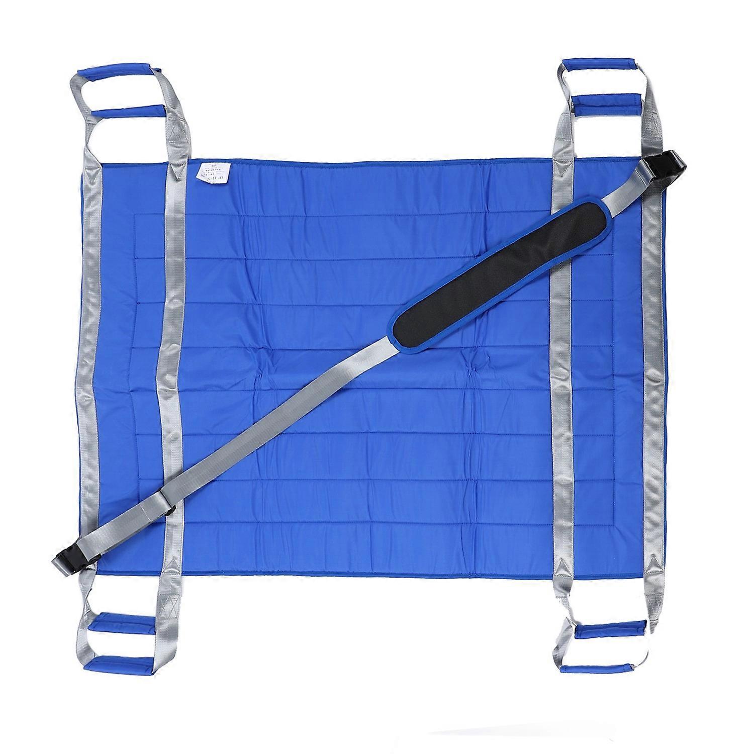 Patient Transfer Mat with Handles Double Layer Nylon Assist Carrying Sheet for Bedridden People Elde