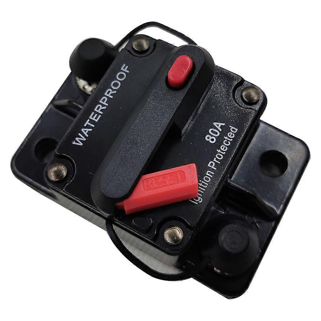 Car yacht RV circuit breaker automatic circuit breaker protection recoverable circuit breaker insurance seat circuit protector 80A