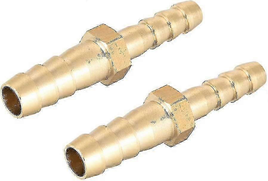 מחבר פליז ישר, מתאים לצינור בקוטר 8 מ"מ עד 6 מ"מ, 2 יחידות