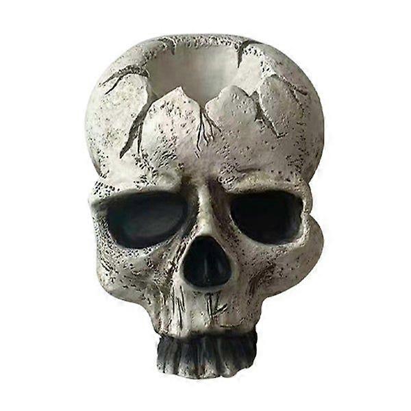 Skull Candleholder - Unique Resin Design for Halloween Decor, Versatile Use, Perfect Gift for Various Occasions
