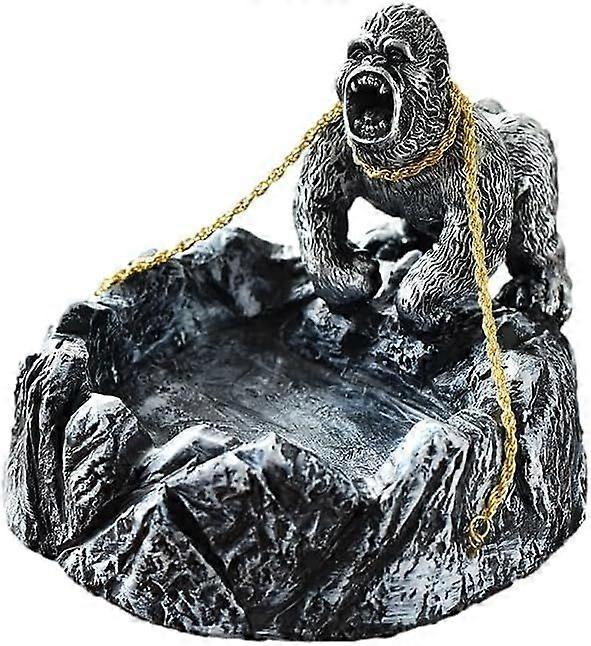 Gorilla Key Dish,Gorilla Candy Dish Figurines,Modern Table Decor Sculpture,Quirky Room Dec