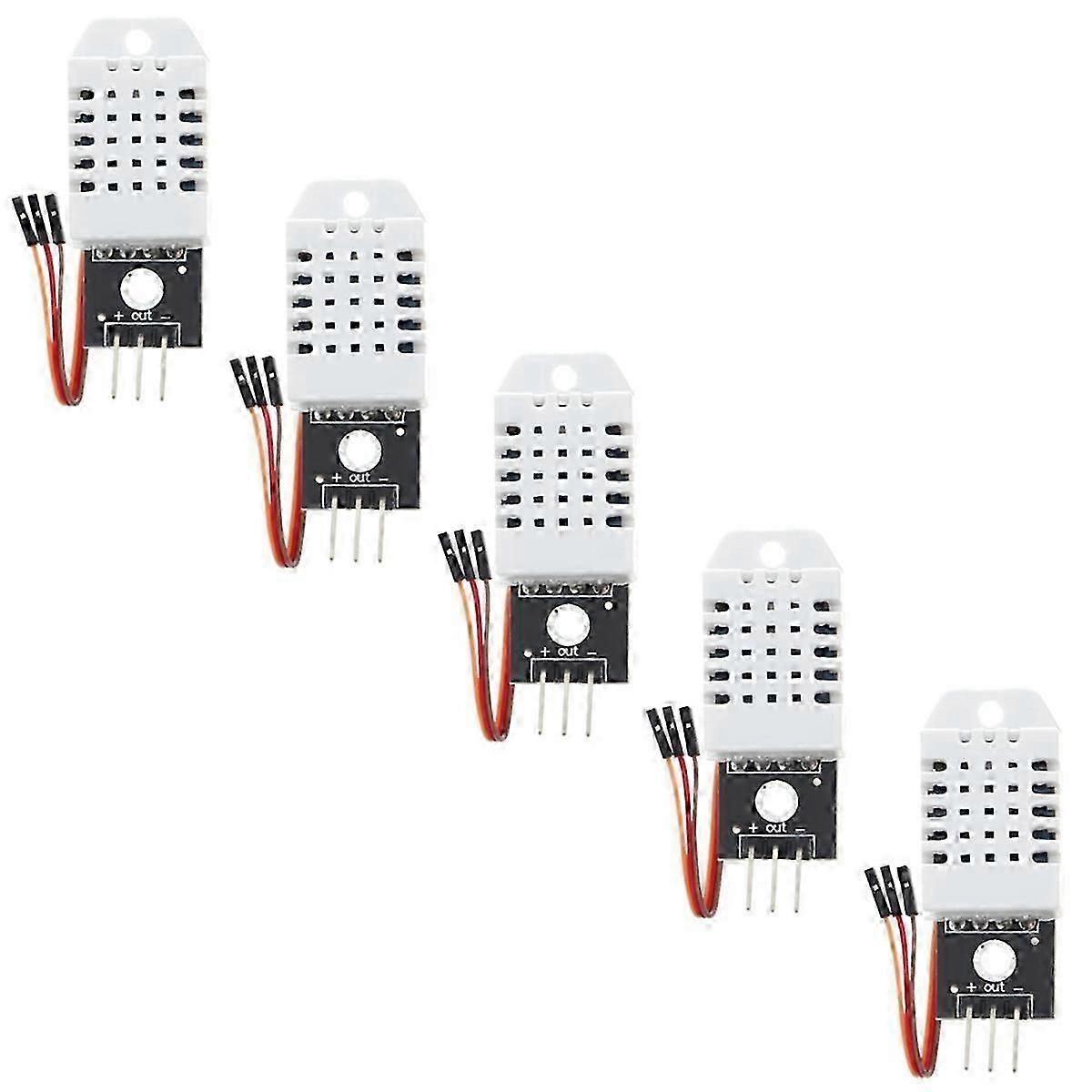 Temperature and Humidity Sensor for , for - Including Connection Cable, 5 Pieces DS