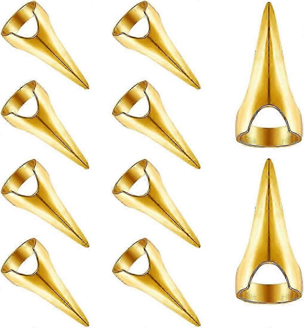 Haar scheiding nagels haar selectie Tool Vintage ringen haar scheiding ringen 10 stuks goud, haar S