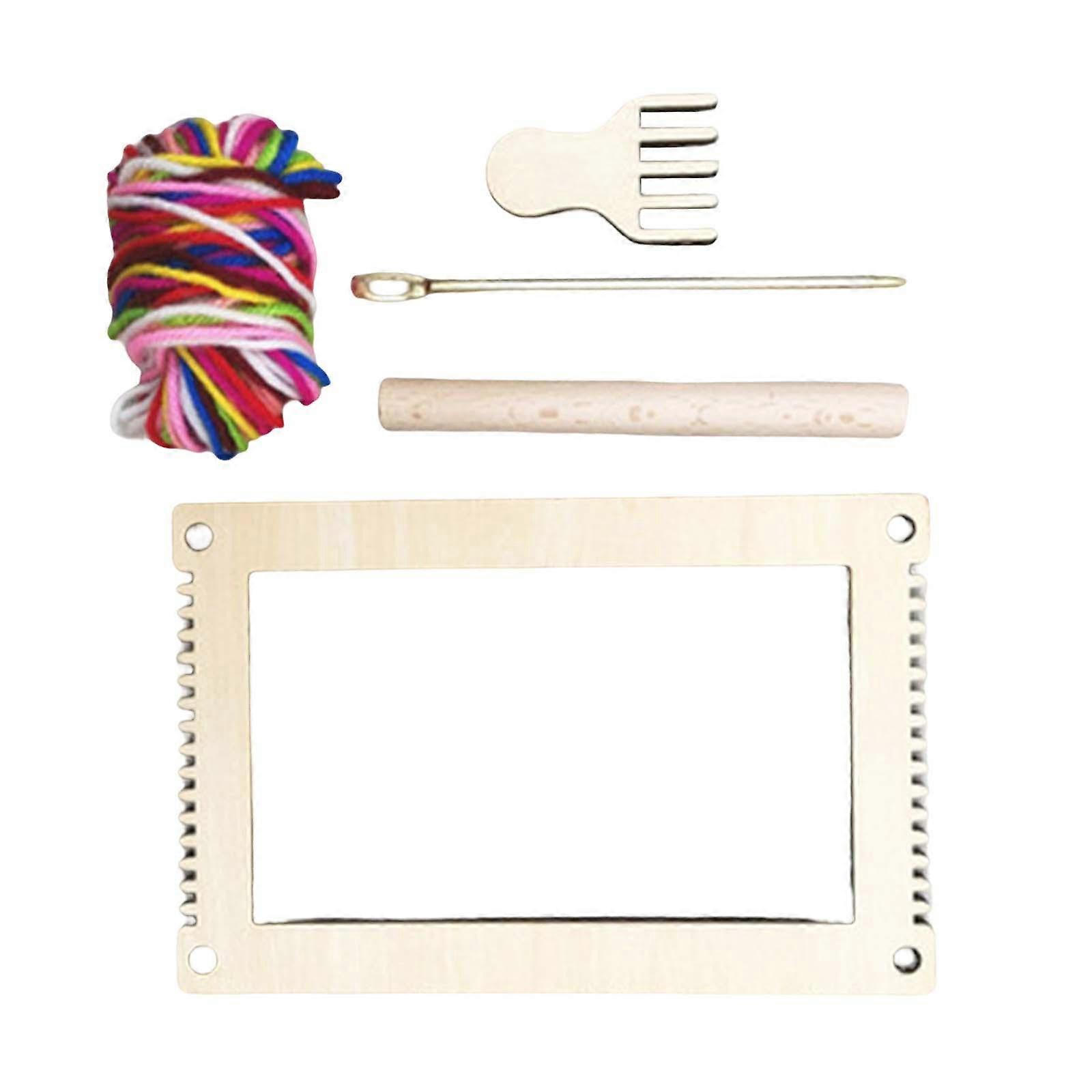 Webstuhl Kit Handgemachte Webmaschine DIY Mini Webstuhl Rechteck S