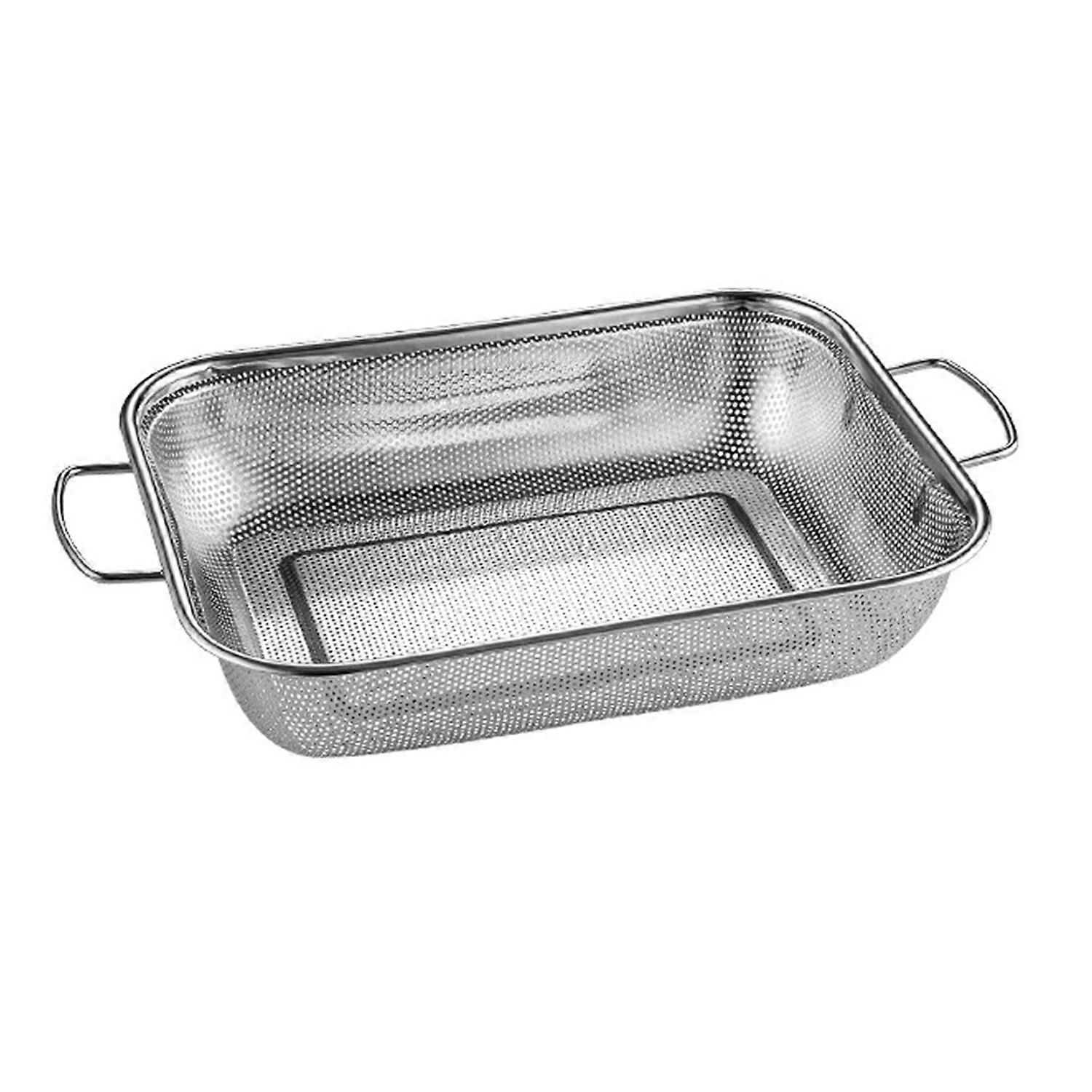 Drain Basket Pasta Strainer with Handle Large Capacity Rust-Resistant Dishwasher Safe Rice Noodle