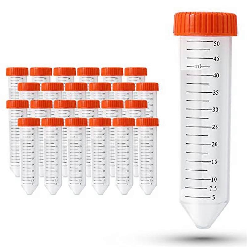 Conical Centrifuge Tubes 50Ml, 25 Pcs, Sterile Test Tubes with Screw