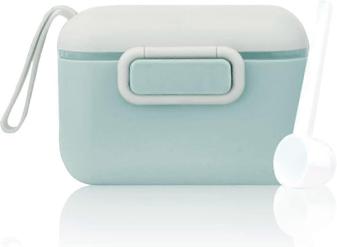 מתקן אבקת חלב, 450 מ"ל, מתקן אבקת חלב בנגיעה אחת לתינוקות, עם טבעת סיליקון אטומה (ירוק)