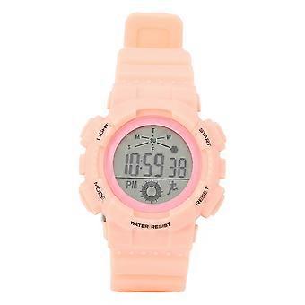 Kids Waterproof Digital Sports Watch Pink CR1620 Battery 65mAh