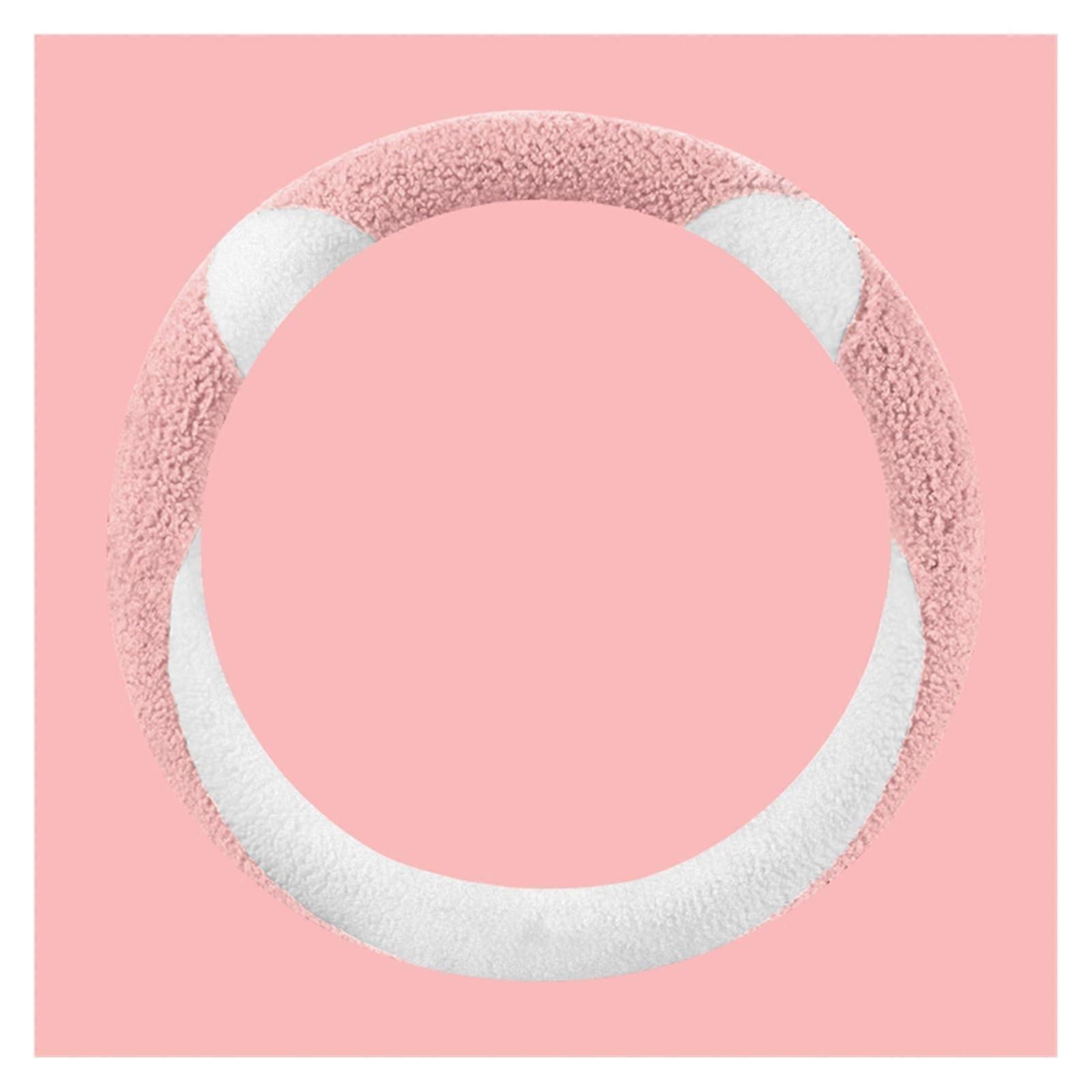 Universal Car Steering Wheel Cover Set Winter Plush Soft Material for Comfortable Grip Fits Most Car Interiors (Color: 3)