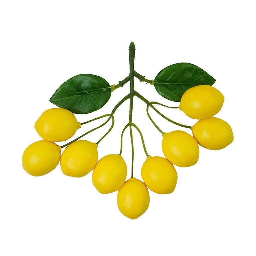 Artificial Lemon Branches Simulation Fruit Skewer for Kitchen Table Decoration