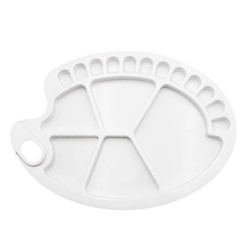 17 شبكة الفن لوحة الرسم لوحة الغواش لوحة الطلاء لوحة الألوان المائية لوحة بلاستيكية (1PCS، أبيض)