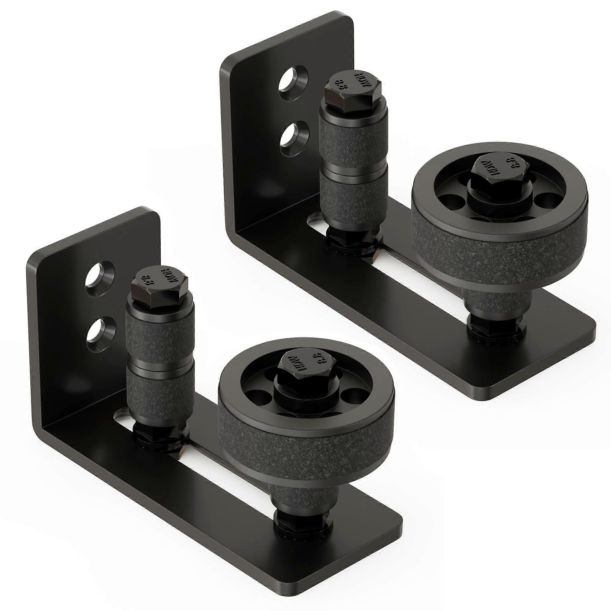 Barn Door Floor Guide, Wall Mounted Barn Door Rollers for Bottom Adjustable Roller, 8 Setup