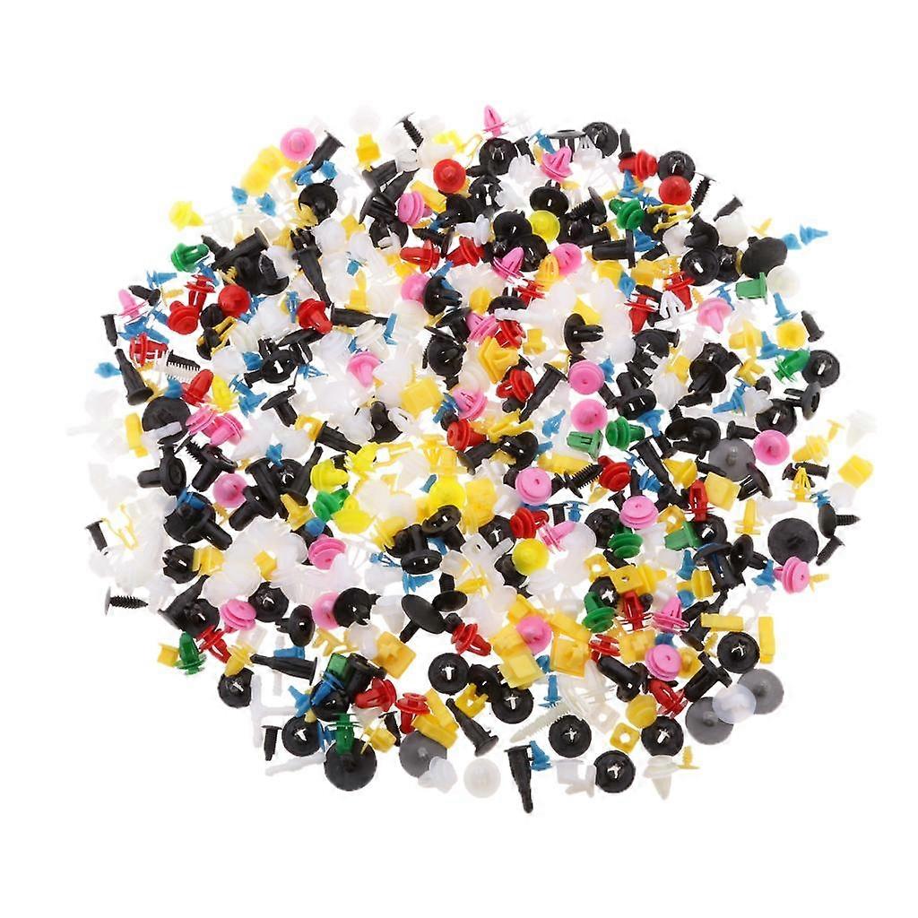 500 Pieces Push Type Bumper Trim Panel Rivet Retainer Clips Universal