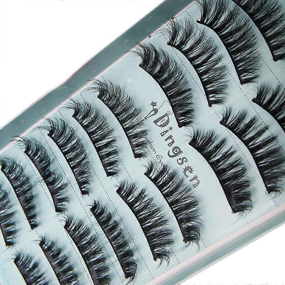10 Pairs Individual Lash Extensions 3D Multi-layer Fluffy Eyelashes Soft Lashes