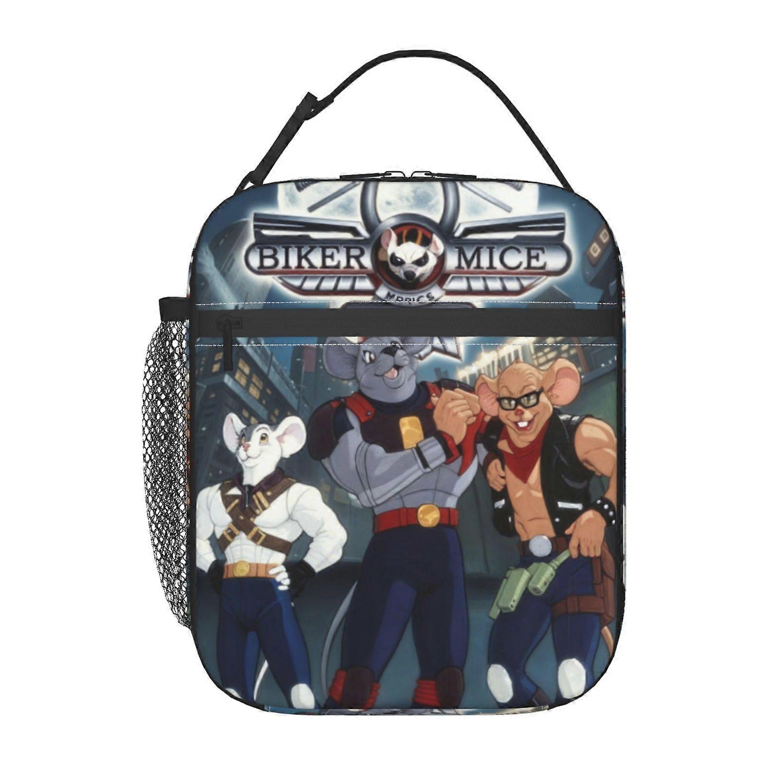 k25 Biker Mice from Mars Lunch Bag with USB Heating Function, 3-Temperature Settings, Electric Lunch Box Companion j25