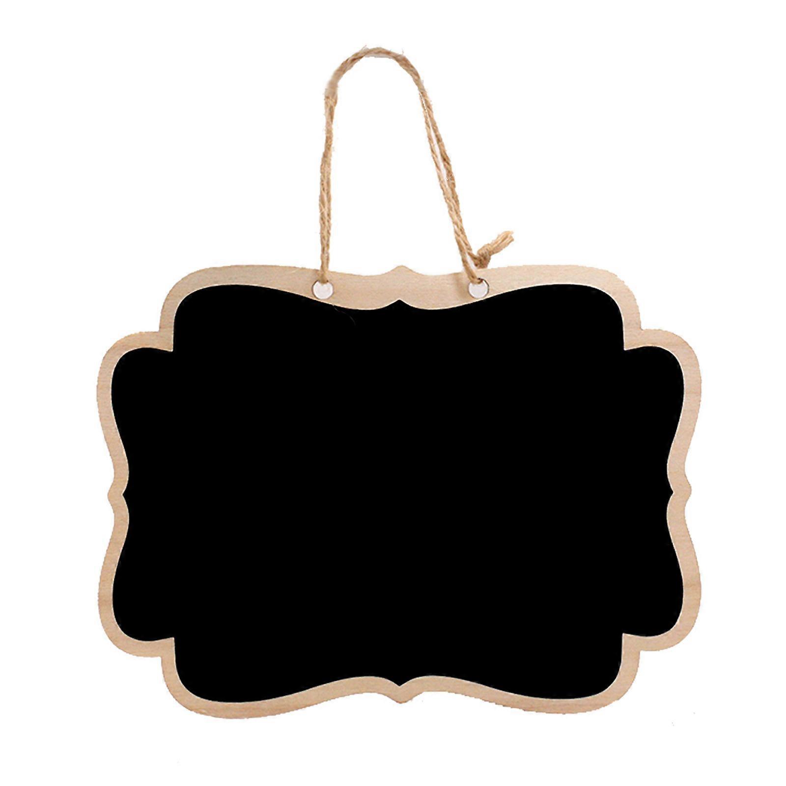 10 Pcs Small Chalkboard Hanging Chalkboard Message Board Double-Sided Hanging Blackboard Memo Board for Party Wedding