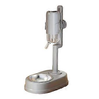 Abreuvoir intérieur double couche pour animaux de compagnie et distributeur de nourriture Abreuvoir automatique à billes roulantes pour chiens chats Cage peu encombrante Mangeoire pour animaux de compagnie suspendue