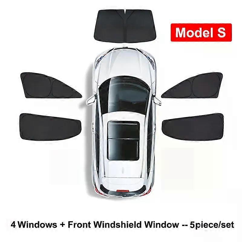 Privacy Sun Shade Suitable for Tesla Model 3 Y S X Custom-Fit Car Side Window Sunshade Blind Shading Suitable for Cing Hiking Rest Accessories