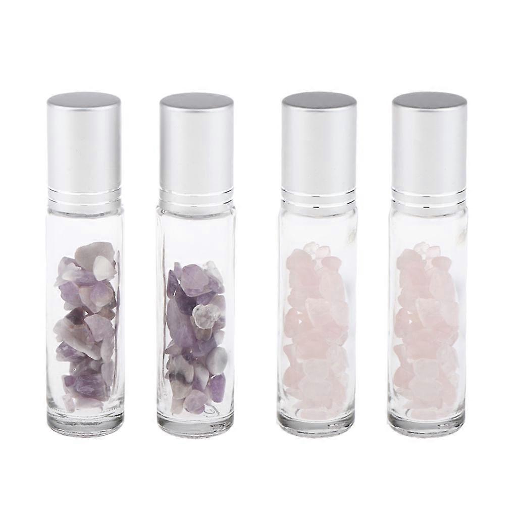 Set of 4 Oils Perfume Liquids Deodorant Antiperspirant Roll-on Bottles Tubes