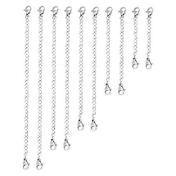 Pieces 5 Assorted Sizes Extender Chain with Lobster Clasps for DIY Jewelry