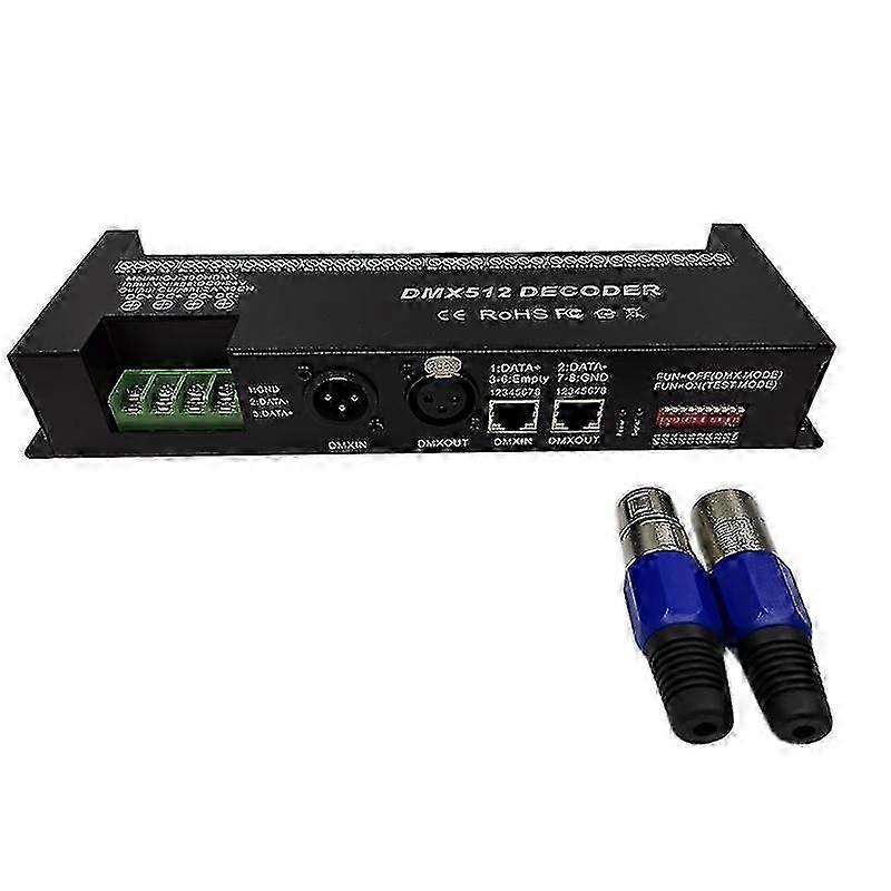 30 Channel RGB DMX512 Decoder Controller 60A Dimmer PWM Driver Input DC9-24V 30CH Decoder Light Con