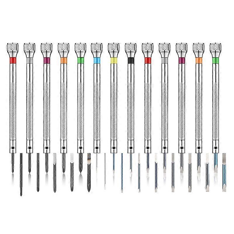 13PCS Professional Screwdriver Set,0.6-2.0mm,13 Extra Replace Blades