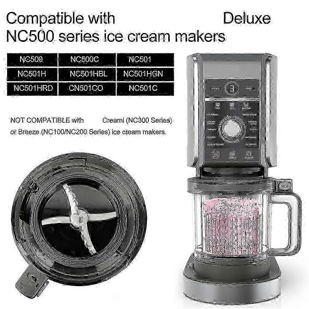 Acessórios de Substituição de Lâmina compatíveis com Sorveteiras da Série Creami Deluxe NC501, Peças de Reposição compatíveis com Creami