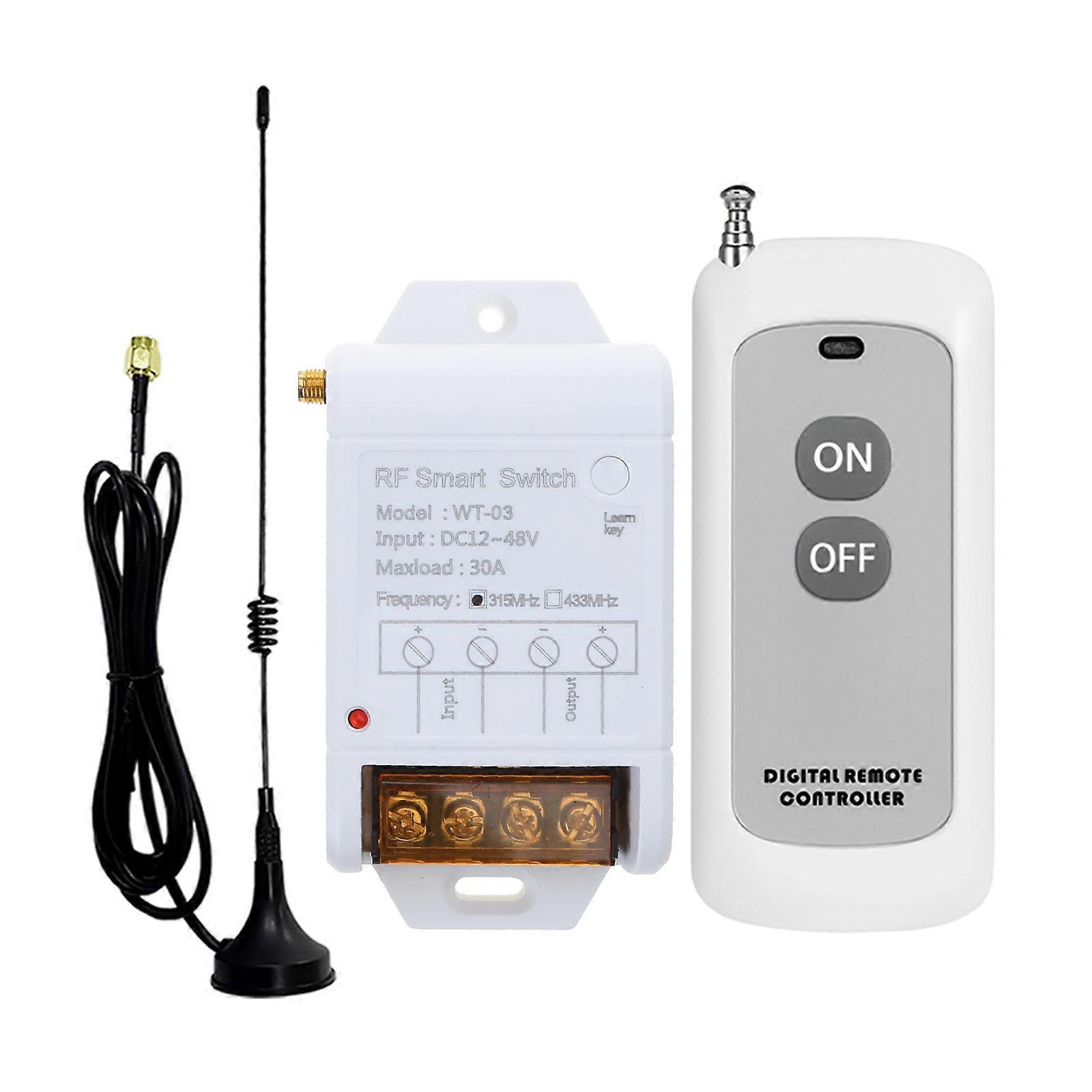 RF Remote Control Light Switches for Pump Security Door Curtain Gate Barriers Long Distance Control Stable Performances