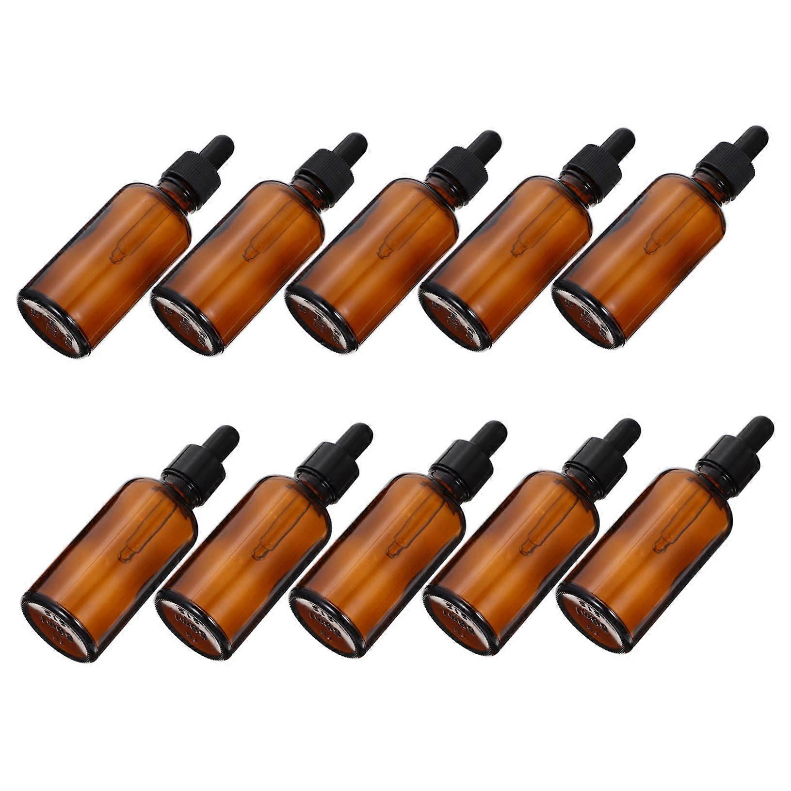 Essence Oil Bottles Dropper 10 Pack Glass Dropper Bottles for Essential Oils Leakproof Dispenser for Aromatherapy