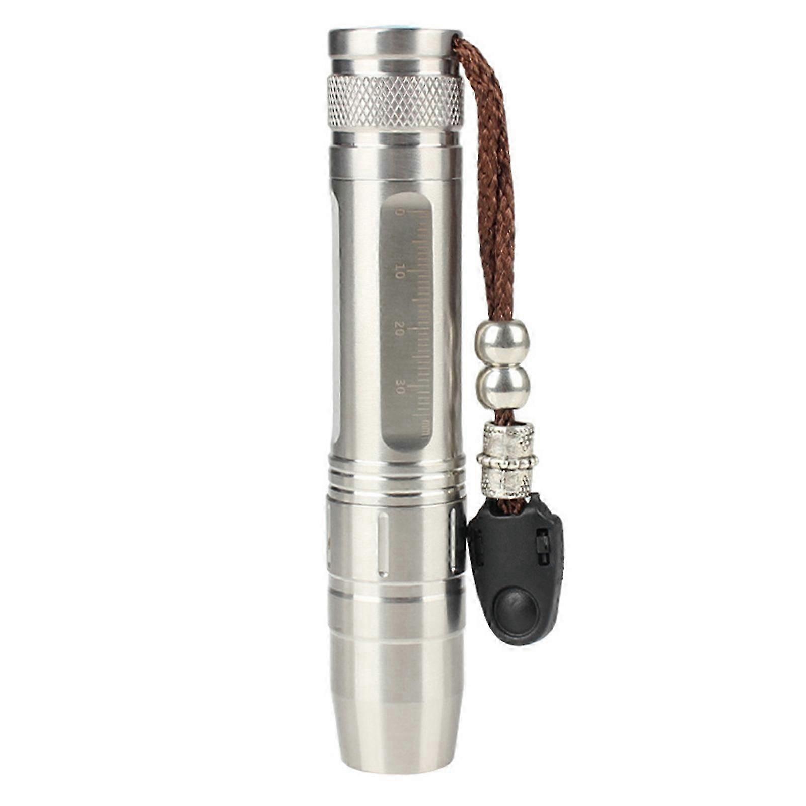 Jade Flashlight Torch Stainless Steel 3 Light Sources Super Bright Jade Appraisal Light Detector Lamp For Jewelry Gemstones Emerald Amber