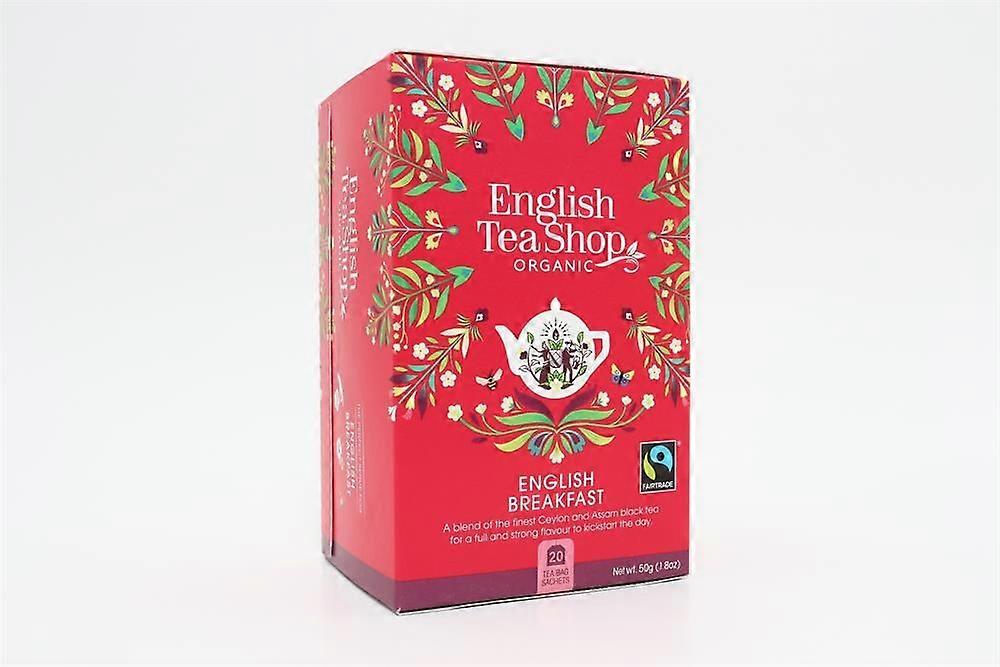English Tea Shop Org. English Breakfast Tea - 20 Tea Bag Sachets