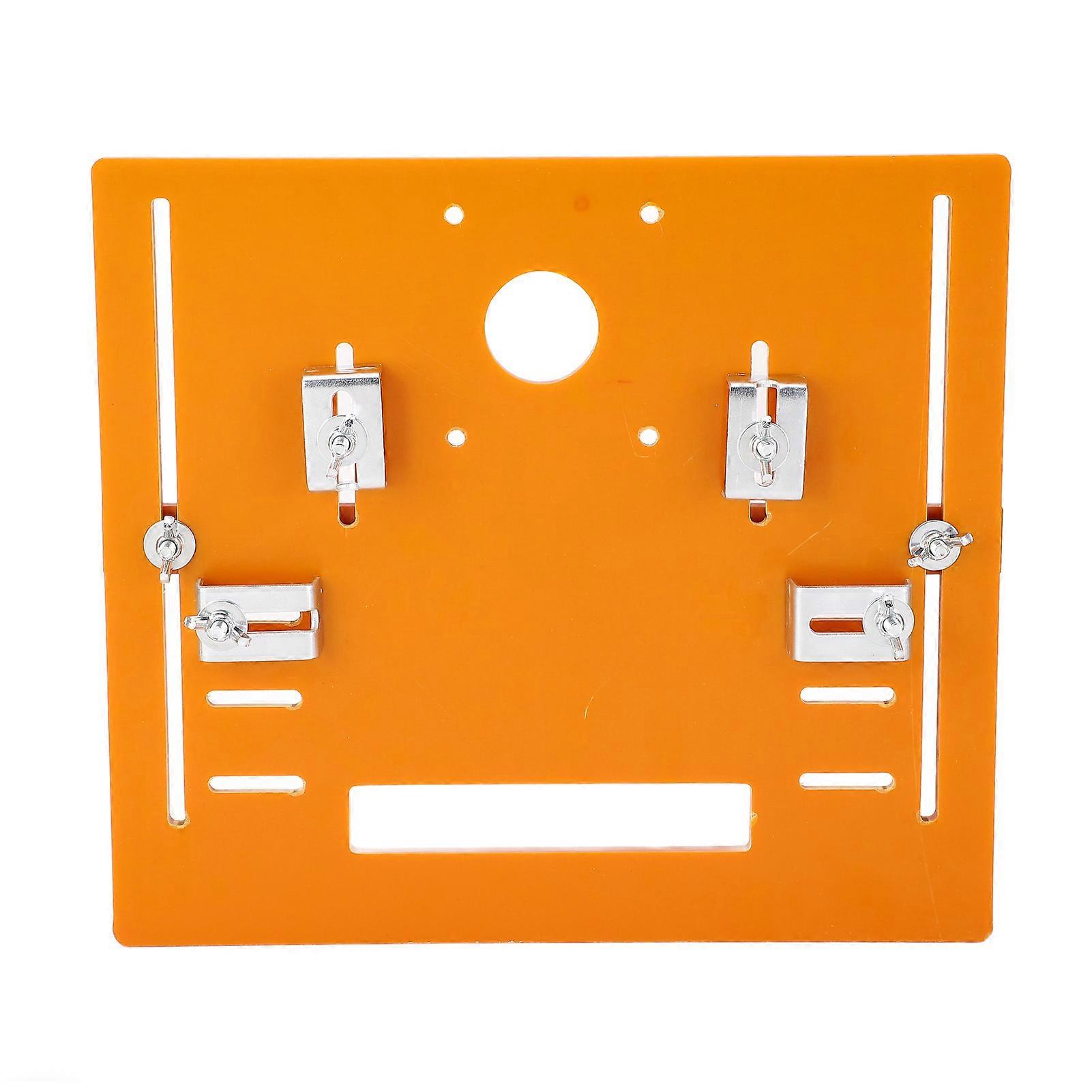 28x25cm Cutting Machine Base Plate Oblique Cut Handheld Cutter Backing Woodworking Insert Bottom Plate for 4 Inch Motor 