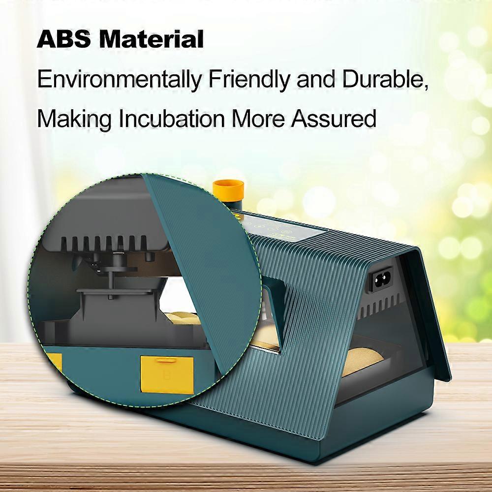 Incubator for Hatching Eggs Automatic Egg Turning 10 Eggs LED Efficient Egg Illumination Display Screen Multifunctional Egg Tray Visible Polystyrene