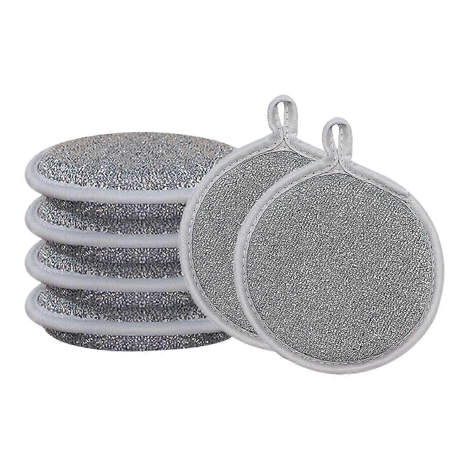 6Pcs Scratch Resistant Dishcloths for Washing Up Kitchenware and Utensils on Countertops and Dining Tables