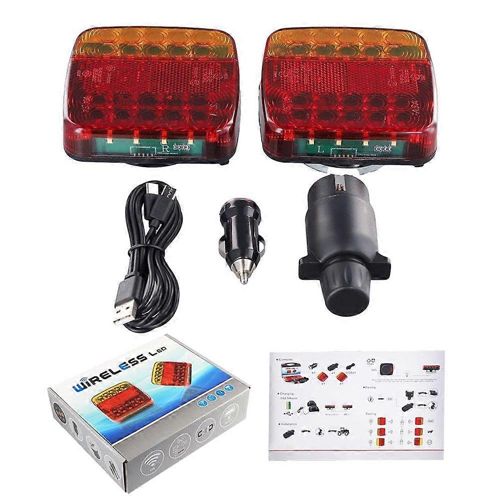Wireless Magnetic Trailer Tail Light – Waterproof, Durable & Easy Installation for Trailers & Agricultural Vehicles