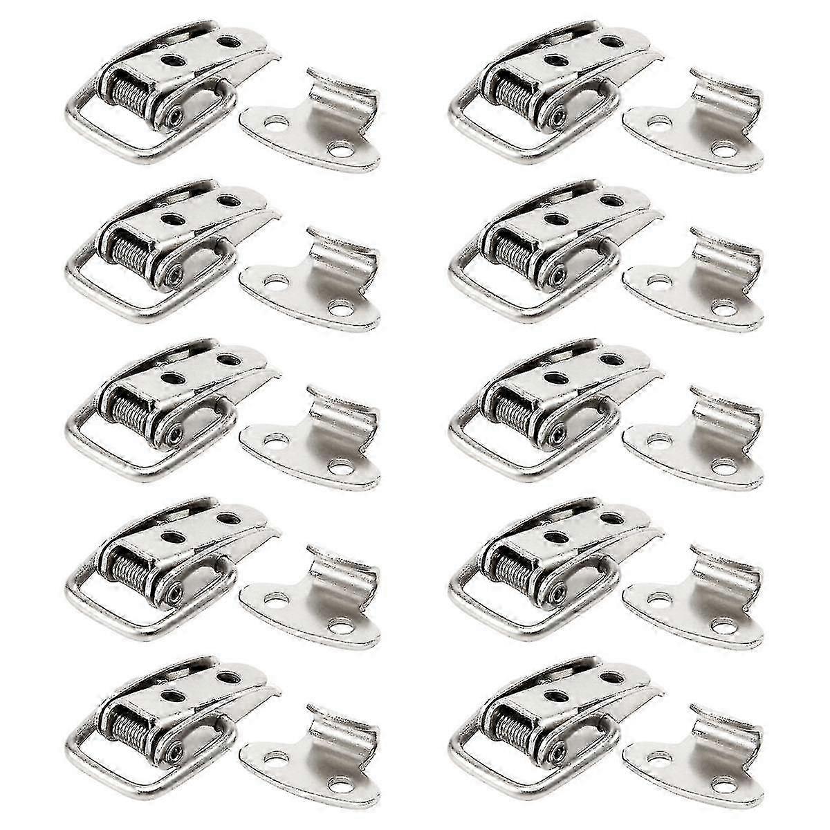 10Pcs 45mm Spring Loaded Iron Toggle Latch Cabinet Loop
