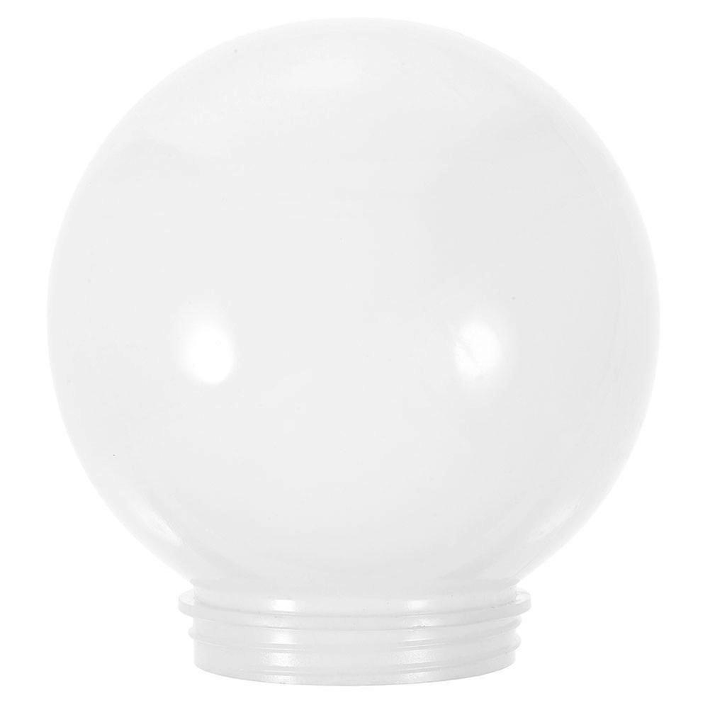 Weather Resistant Outdoor Spherical Acrylic Lampshade Replacement with Threaded Neck for Garden, Patio, and Wall Fixtures – Reusable Cover