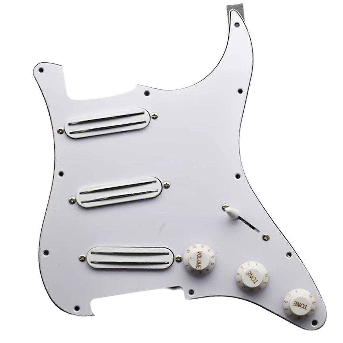 Prewired SSS Pickguard Kit for Guitar Dual Hot Rail Humbucker Pickups Pickguard Scratchplate Assemb