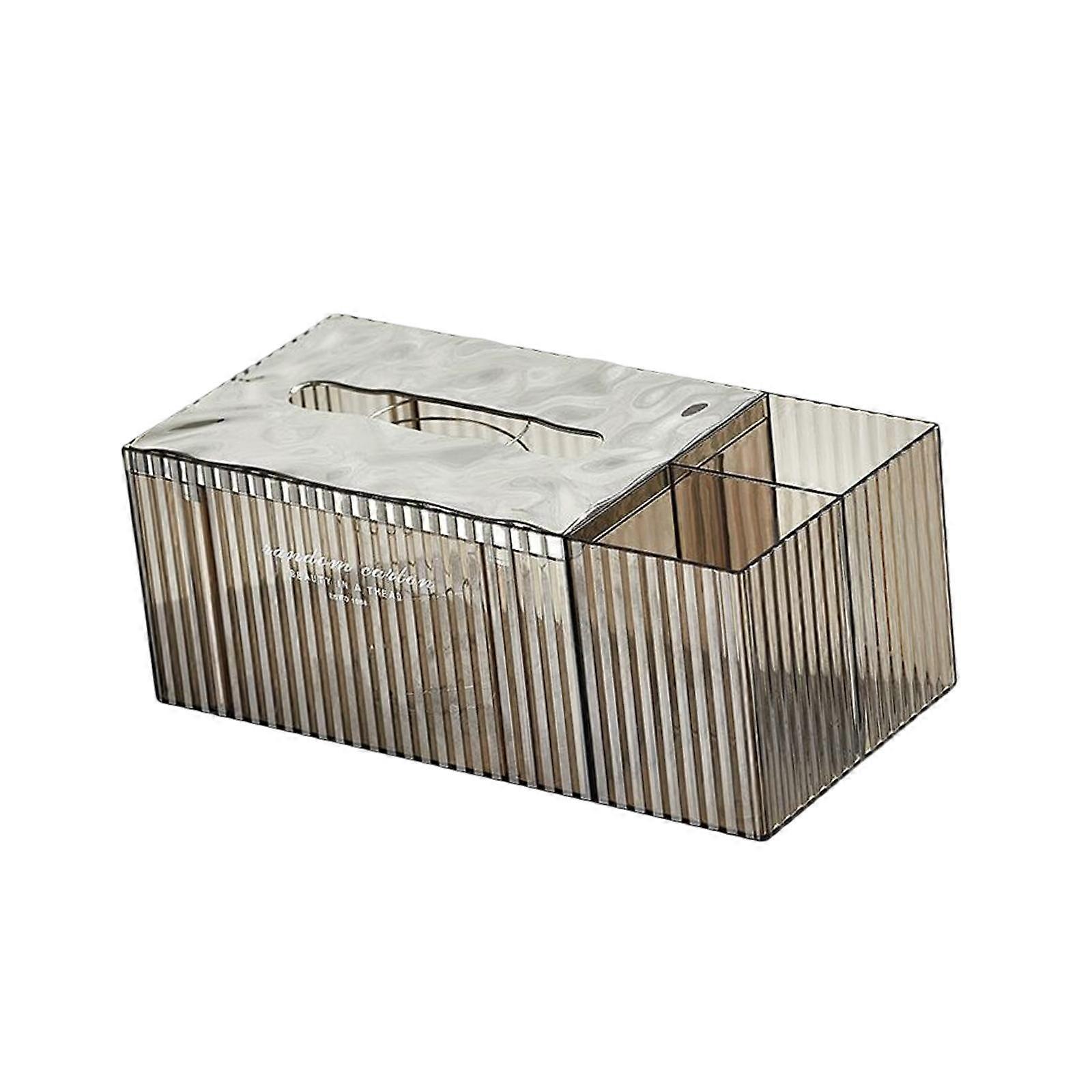 Decorative Tissue Holder Case, with Two Compartments, Rectangular Napkin