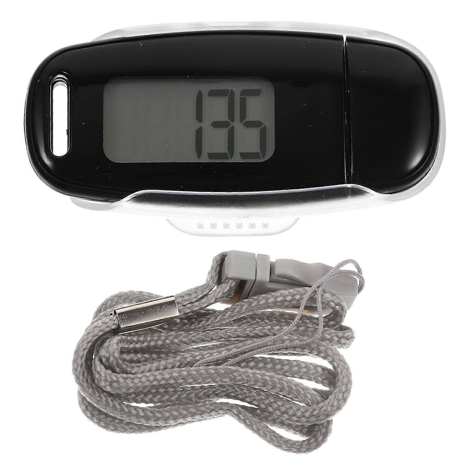 Rechargeable Clip Pedometer Lightweight Step Counter for Adults Accurate Sports Tracker with LED Backlight for Easy Step Measurement and Fitness