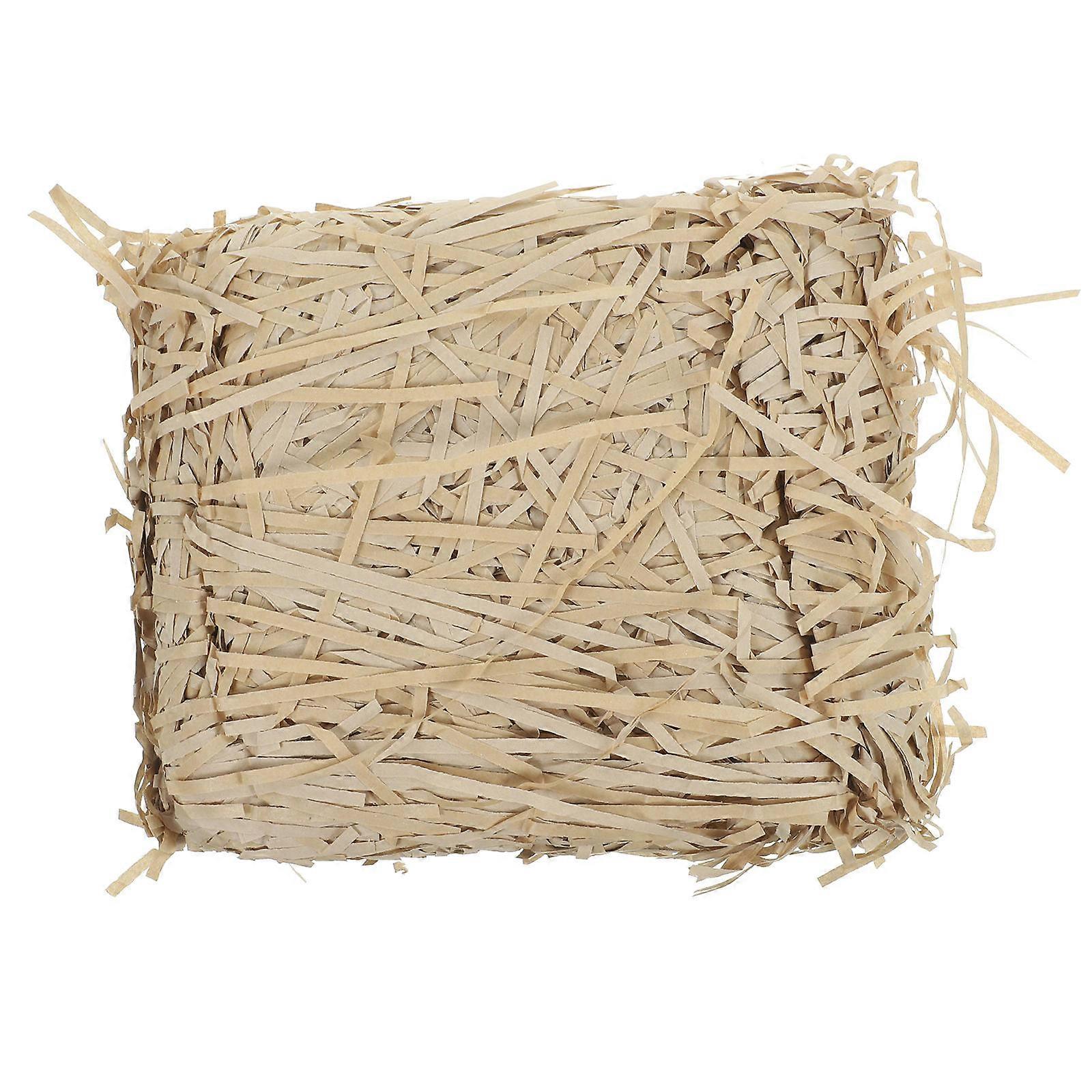 Crinkle Cut Paper Shred Filler 100g Light Coffee Color Wrapping Basket Filling Bulk for Birthdays Anniversaries Special Occasions