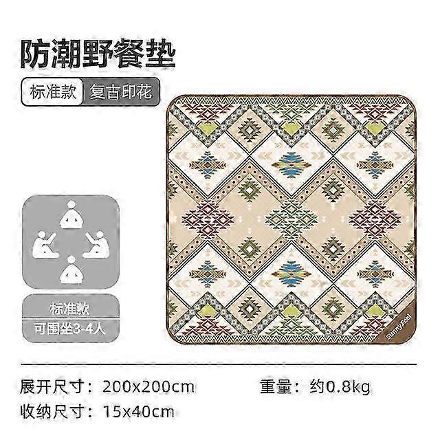 屋外キャンプ防湿マット厚手ピクニックSoft布ビーチマットポータブル防水ビーチコンフォートスリーピングパッド屋外行為に適しています